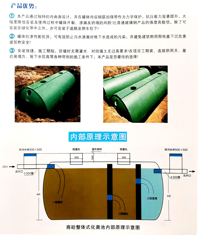 黄埔玻璃钢化粪池
